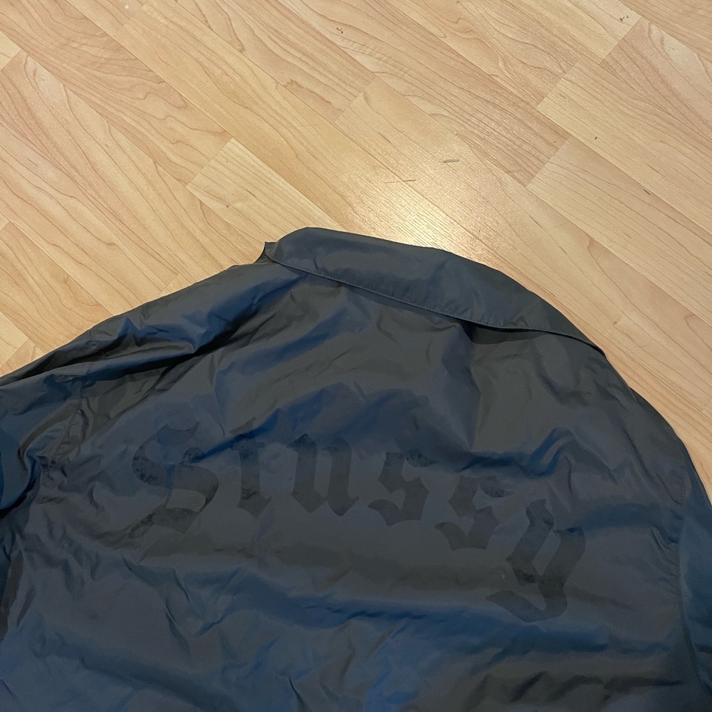 Stussy Black Coaches Jacket sz L - Picture 3 of 3